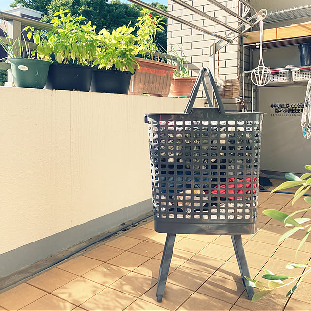 ベランダガーデン,洗濯物干し,カインズ,洗濯カゴ,時短,Overview suemonta14の部屋