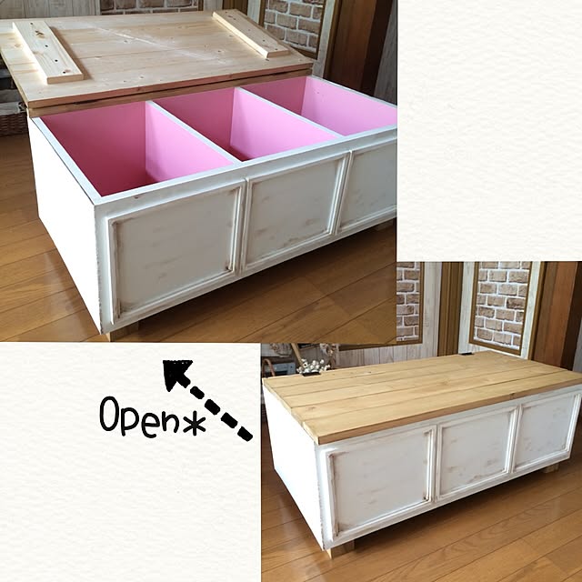 My Shelf,ベンチ収納,ベンチBOX,カラーボックスリメイク,カラーボックス DIY,リメイク,DIY,カラーボックス periの部屋