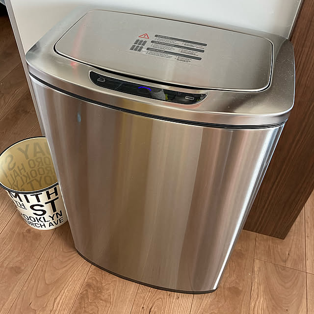 ゴミ箱,コストコ,モノトーン,男前,セリア,Kitchen oyukiの部屋