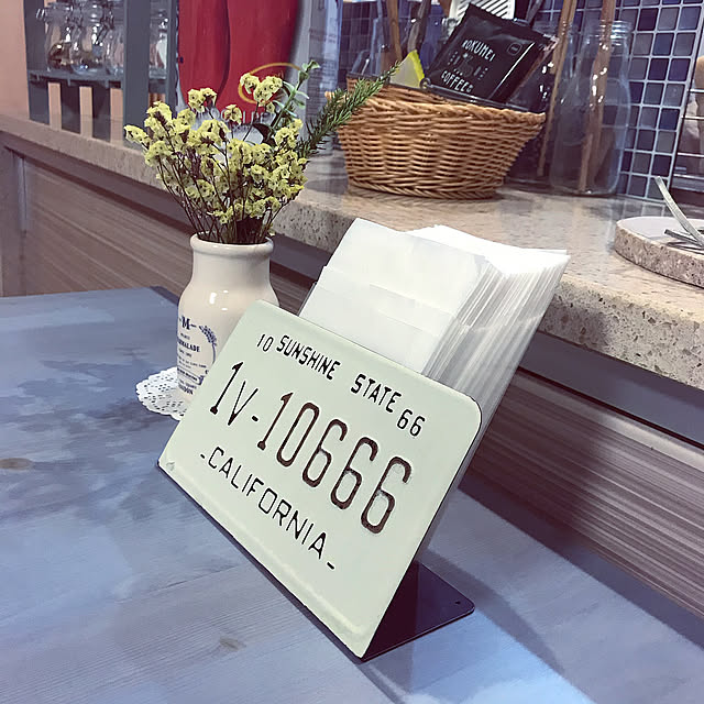 10分でできる,ブルーが好き,生活を楽しくしたい,DIY,おうちカフェ,セリア,100均　,Lounge maisonの部屋