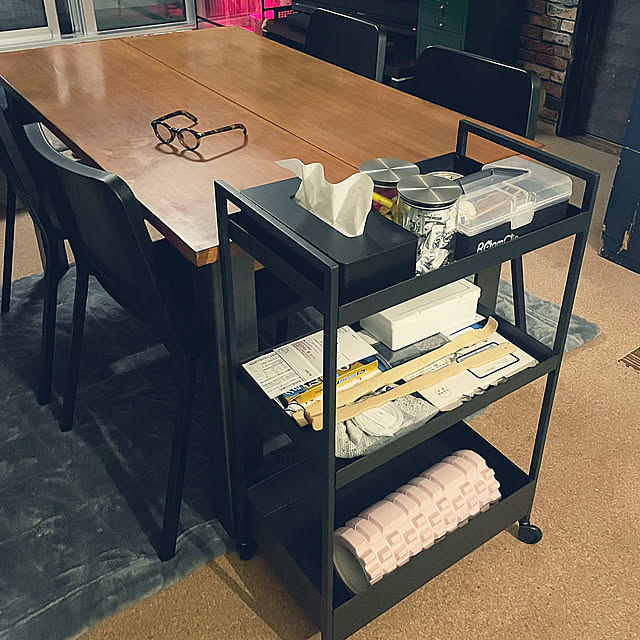 Lounge,山崎実業 tower,ティッシュケース,フレンチブルドッグ,犬と暮らす家,築54年 oggy0301の部屋