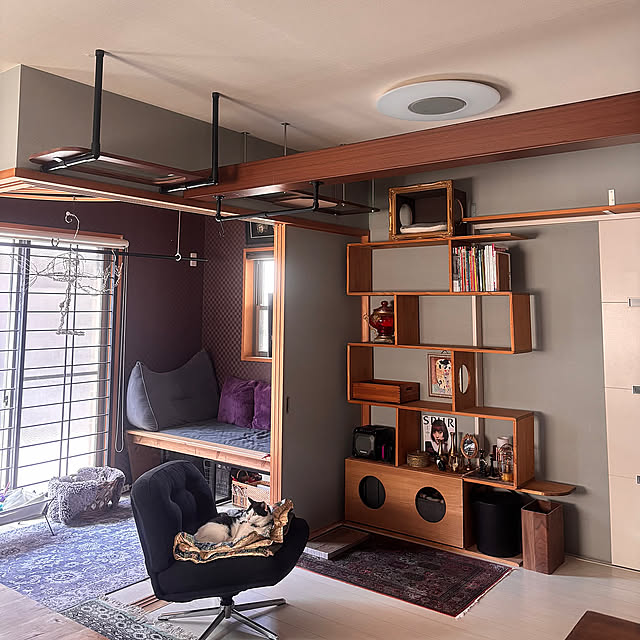 Lounge,キャットタワーDIY,キャットウォーク,キャットウォークDIY,DIY,猫とインテリア,猫と暮らす家,キャットタワー chicaの部屋