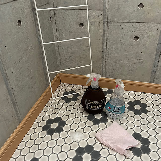 Bathroom,気がついたらサッと,壁紙リメイク,ハニカムモザイク,トイレそうじ,まめピカ☆,おうちをキレイに保つ習慣 Fumiの部屋