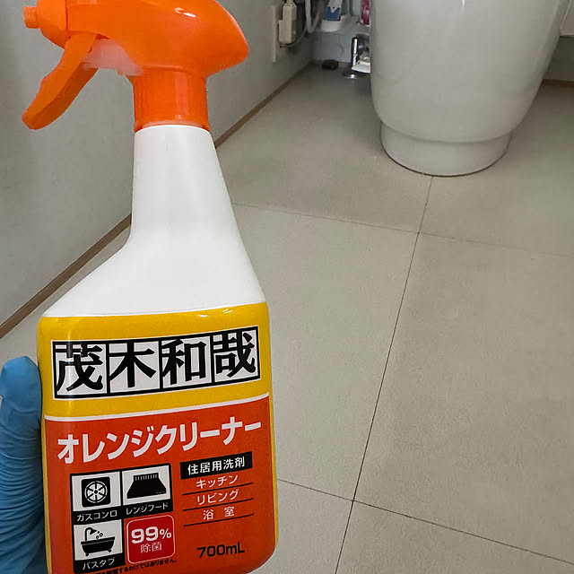 Bathroom,フロアタイル,フロアタイル汚れ,茂木和哉オレンジクリーナー,茂木和哉買ってみました！,フロアタイル掃除 coco518の部屋