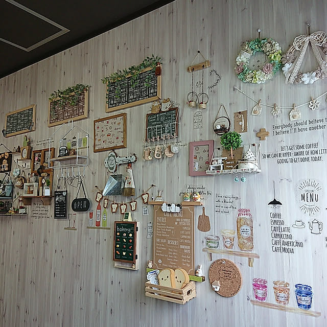 On Walls,訪問ありがとうございます♡,手作り工房nonmel,minneやってます＊,RCが癒し♡,カフェ風インテリア,プロフからminne行けます❁,素敵な出会いに感謝♡,ハンドメイド作家,ブログ更新しました♡,お気に入りの場所,のんちゃんギャラリーへようこそw,飾り棚ディスプレイ,バインダーをカフェメニュー風に,mayutan.ちゃんの作品,kotona ちゃんの作品♡,naoちゃんの作品,nonmelbakery我が家に(笑)✧,セリアのウォールステッカー,みなさんの素敵便がいっぱい❤,kimikimi ちゃんの作品♡,ほうき&ちりとり,ほうきにもミニチュアパン❤️,ニトリのOPEN/CLOSE,coffeeプレート☆,窓枠風,黒板風,ちょこちょこ模様替え^_^;,１番好きな場所♡,リース,ナチュラルかわいい♡,プチプラインテリア nonchanの部屋