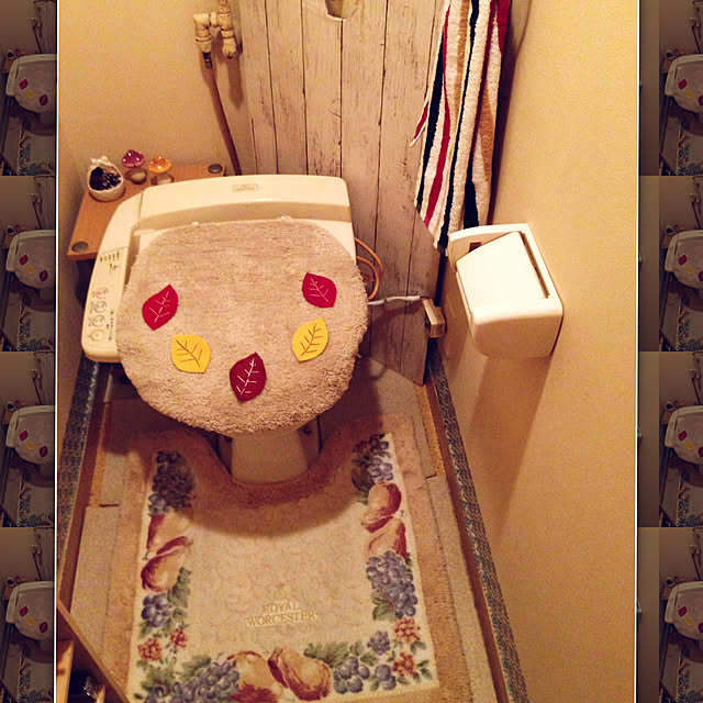 Bathroom,フェルト飾り,模様替え,いつもいいねやコメありがとうございます♡,ニトリ yokomokoの部屋