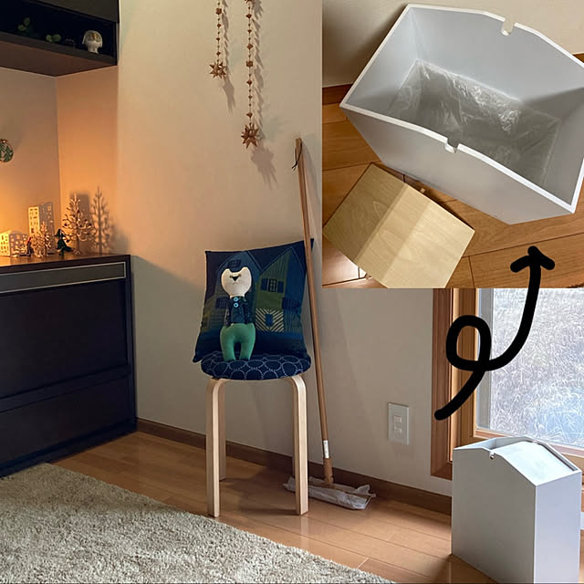 ヤマト工芸ダストボックス,マリメッコ,ミナペルホネン,RoomClipショッピング,木製雑貨好き♡,おうち見直しキャンペーン,北欧好き,loviツリー,ゴミ袋隠し,ゴミ箱,Lounge nikoの部屋