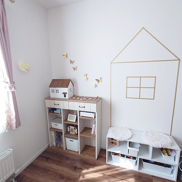 My Shelf,収納,絵本ラック,木製家具,タカシン家具,子供部屋,キッズスペース,おうち,子どもと暮らす,こどものいる暮らし,モニター当選しました,カラボ,ニトリ haniwaの部屋