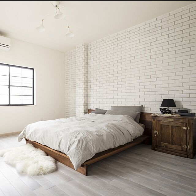 Bedroom,ナチュラル,シンプルインテリア,主寝室,かっこいい,ホワイトインテリア ReBORN-Houseの部屋