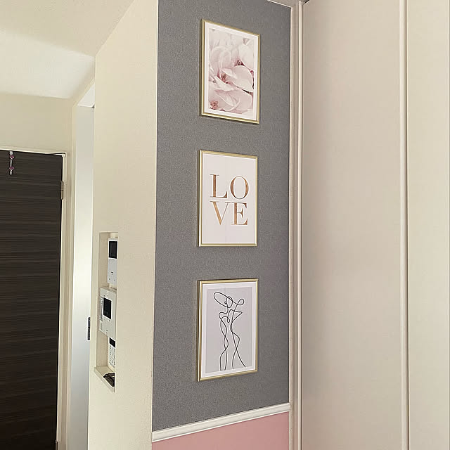 一人暮らし 1K,女子部屋,ワンルーム,おうち見直しキャンペーン,リビングインテリア,ポスターのある部屋,一人暮らし,壁美人,海外の子供部屋,賃貸インテリア,1K,海外インテリアに憧れる,一人暮らしインテリア,インテリア,賃貸,壁美人で設置,ひとり暮らし,RoomClipショッピング,On Walls riririの部屋