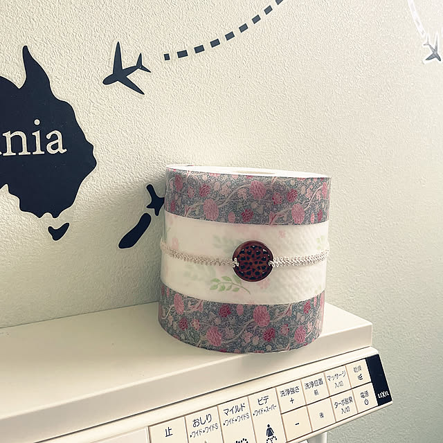 Bathroom,LIXILトイレ,LIXIL,サンゲツクロス,簡単ハンドメイド,トイレットペーパーカバー,おめかし,クリアファイル活用法,クリアファイル,ウィリアムモリスmt,ウィリアム・モリス,ハンドメイド,百均,セリア,2倍巻きトイレットペーパー,イーナ,マステ活用法,マスキングテープ yukichi.wanwaの部屋