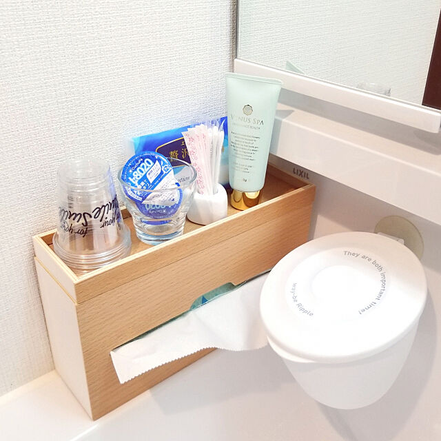 Bathroom,おもてなし,来客用,洗面所,ダイソー,歯ブラシスタンド satokichiの部屋