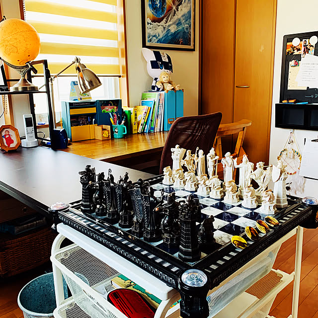子ども部屋,ボードゲーム,勉強部屋,仕事部屋,父と子のコミュニケーション,イギリス,ハリーポッター,チェス,My Desk,映画 kochimaruの部屋