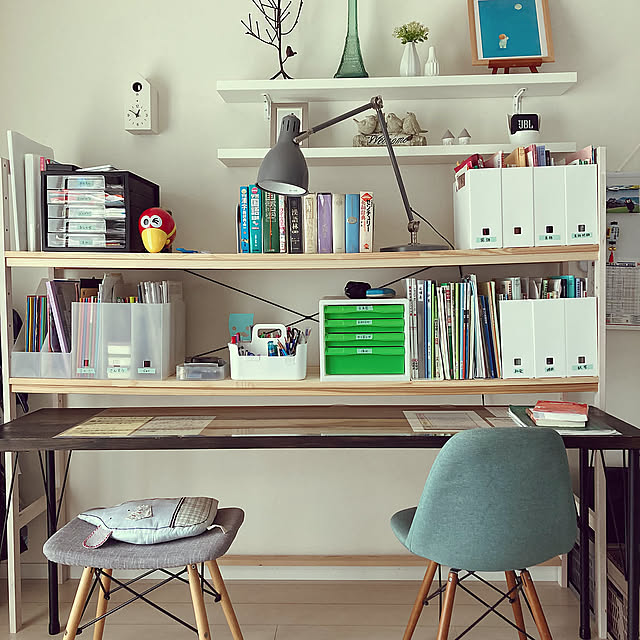 無印良品,シンプルが好き,男の子2人,棚DIY,リビング学習,まだまだ改造中,DIY机,Lounge muumamaの部屋