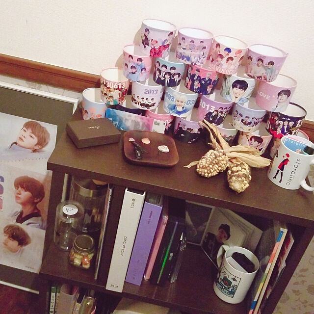 My Shelf,オタク部屋,アンティーク,一人暮らし,韓国,KPOP,防弾少年団,アイドルグッズ Syubieの部屋