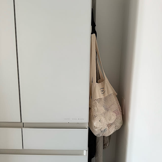 Kitchen,パナソニック冷蔵庫,無印良品マグネットフック,エプロンの置き場所,デッドスペース,メッシュバッグ,イベント参加 nn-homeの部屋