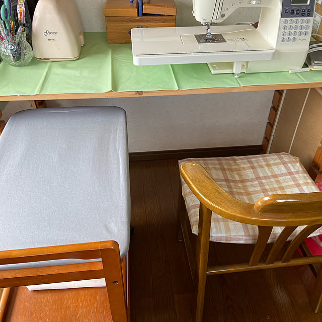 アイロン台,ハンドメイド,DIY,ミシン部屋,休日の木工部,My Desk yude33の部屋