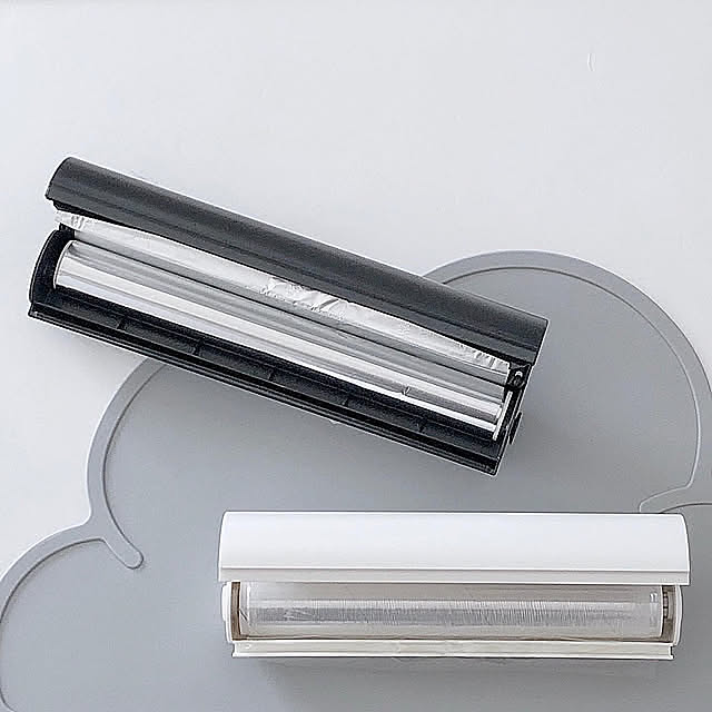 ホイルケース,ラップケース,白黒,モノトーンインテリア,モノトーン,キッチン雑貨,暮らしを楽しむ,おうち時間,暮らしニスタ,日々のカケラ,100均,カフェ風雑貨,モノトーン雑貨,カインズ,Cainz,Kitchen nanaha778の部屋