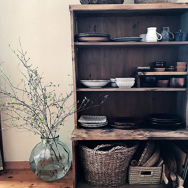 Kitchen,手作り家具,古民家風,インテリア,DIY,棚DIY,ハンドメイド,賃貸インテリア jiso_hanの部屋