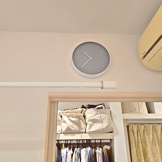 Bedroom,ミサワホーム,Daiso,ダイソー,壁掛け時計,時計 mutyukingの部屋