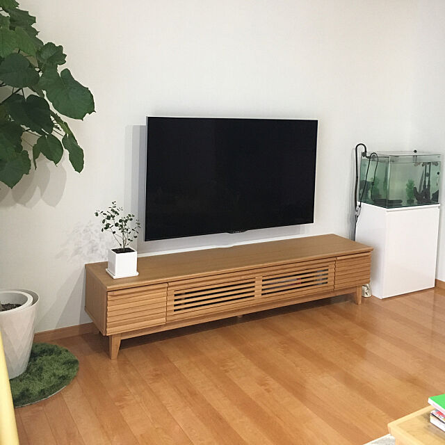 Lounge,テレビボード,壁掛けテレビ,熱帯魚,水槽,楽天で買ったもの nanachanmamaの部屋