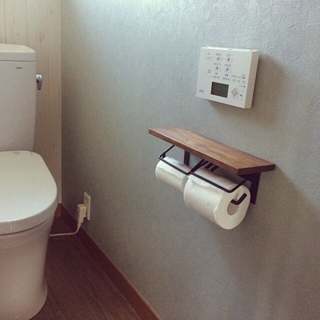 Bathroom,トイレットペーパーホルダー,リノベーション,DIY ma_toの部屋