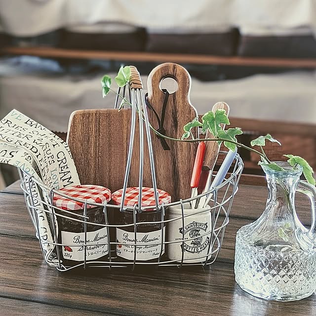 Kitchen,セット,雑貨,キッチン雑貨,トーストセット,おうちカフェ,朝ごパン,ほうき&ちりとり,ワイヤーバスケット,テーブルブラシ&ダストパン,ヘデラ水差し purpureの部屋