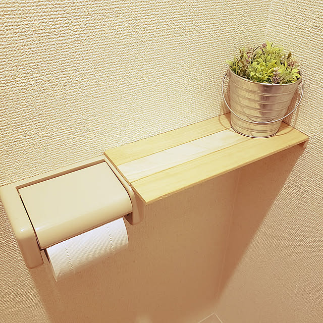 Bathroom,石膏ボード,DIY,賃貸,１００均,100均,虫ピン,トイレの棚,トイレットペーパーホルダー,すのこリメイク,一人暮らし,小物置き,スマホ置き場 kmkの部屋