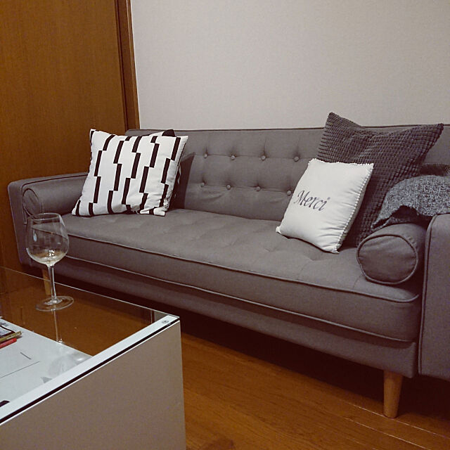 Lounge,ふたり暮らし,1LDK,賃貸,シンプルライフ,ニトリのソファー sachiy028の部屋