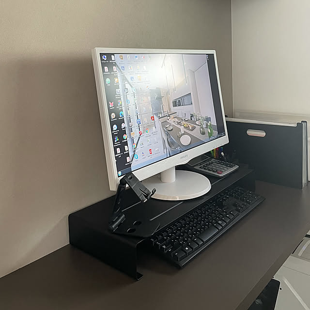 towerシリーズ,ワークスペース,パソコンコーナー,パソコン台,パソコン周り,My Desk,RoomClipショッピング,おうち見直しキャンペーン Daifukgramの部屋