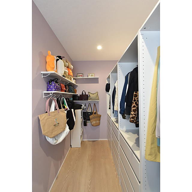 Bedroom,ウォークインクローゼット,衣装部屋,IKEA ワードローブ,IKEA,ビフォーアフター,IKEA PAX ワードローブ,IKEA PAX chovyの部屋