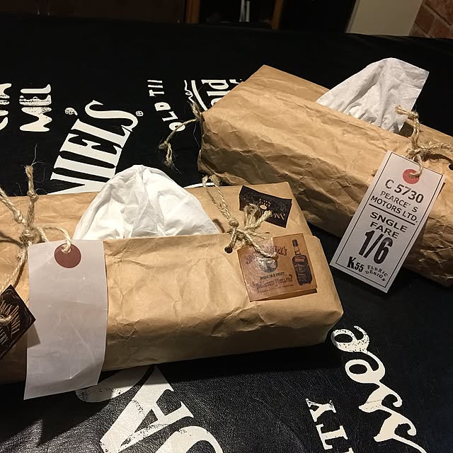 Lounge,エコ,ティッシュケース,5キロのお米の袋,テーブルクロス,男前インテリア,男前,JACK DANIEL'S,ジャックダニエル,サイン,雑貨,ハンドメイド,プチリメイク k55の部屋
