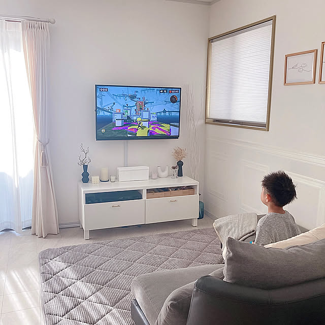 グレーインテリア,スプラトゥーン3,ゲーム好き,Switch収納,くつろぎ時間,2人暮らし,ホワイトインテリア,狭小住宅,DIYのおうち,子供と暮らす,プチプラ,セルフリノベーション,韓国インテリア,海外インテリアに憧れる,建売住宅,ホテルライク,クリスマスディスプレイ,Lounge aomaの部屋