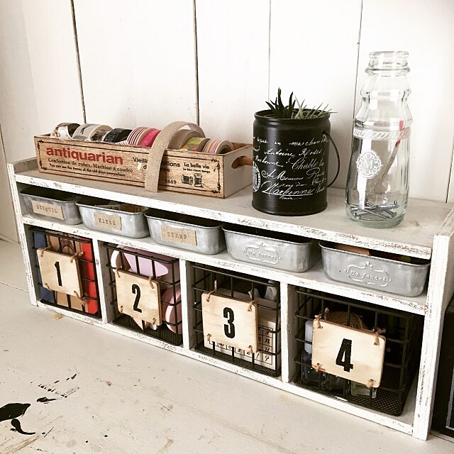 My Shelf,DIY,セリア,ステンシル,セリアステンシル saffyの部屋