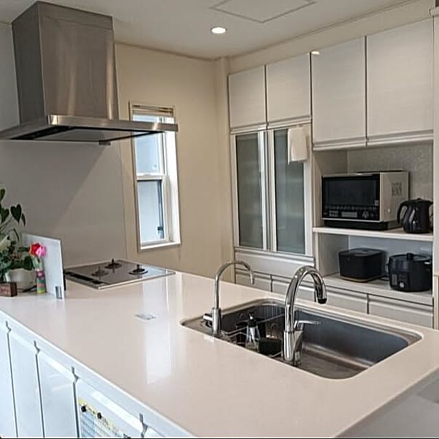 注文住宅,オープンキッチン,グランディア,築8年,レンジフード,タカラスタンダード,県民共済住宅,Kitchen tokotokoの部屋