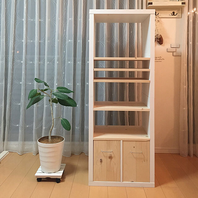 My Shelf,1×6材,IKEAの棚をリメイク,学校用品収納棚,ランドセルラックDIY,造作棚 midorinの部屋