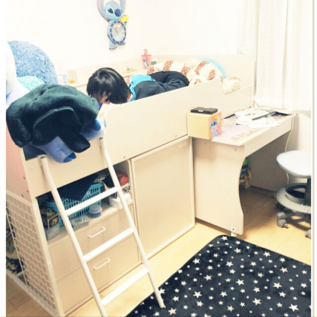 Bedroom,システムベッドデスク,ニトリ,暮らしの一コマ kasumiの部屋