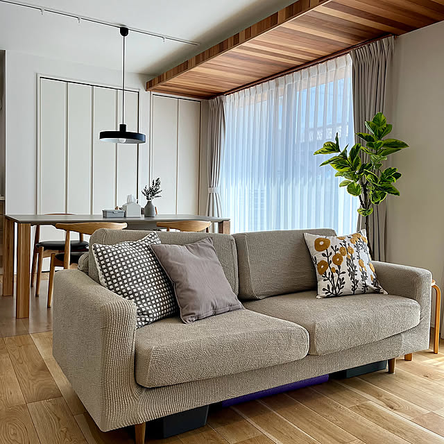 Lounge,ソファ,模様替え,ソファーカバー,ベルメゾン,ニトリのクッションカバー,いいね＆フォローありがとうございます☺︎,tinasofa,ADRS take_nokoの部屋