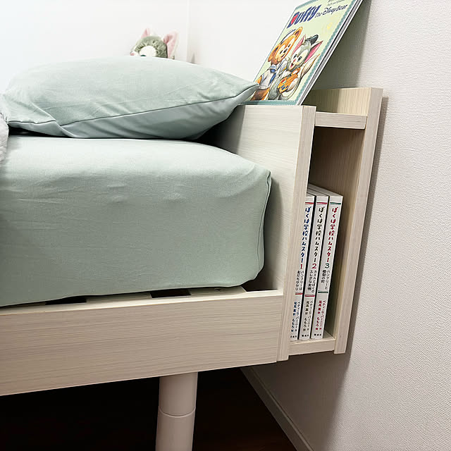 Bedroom,すのこベッド,次女部屋,ジェラトーニ,こどもと暮らす,RoomClipショッピング,おうち見直し企画,ブックシェルフ nonp--yの部屋