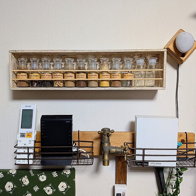 On Walls,DIY,壁面収納,スパイスラック,スパイスラック DIY,スパイスラック棚 carbonaraの部屋