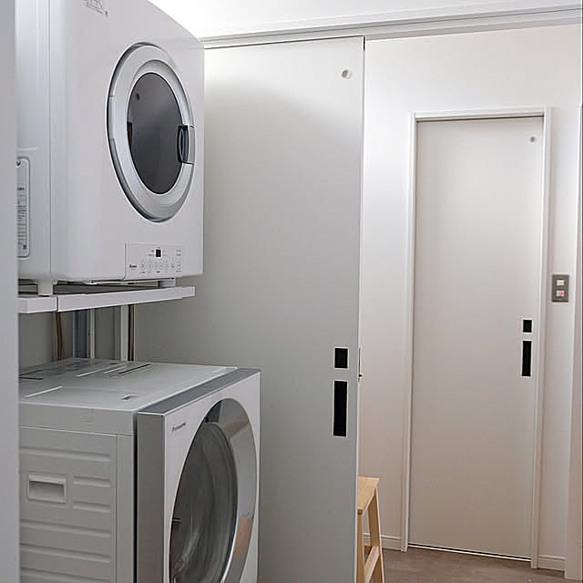 リクシル 建具,キューブル,時短アイテム,ランドリールーム,洗面所,脱衣所,洗濯機周り,洗濯機,乾太くん,花粉対策,小さな家,シンプルな暮らし,マイホーム,マイホーム記録,家事楽,Bathroom shiiiの部屋