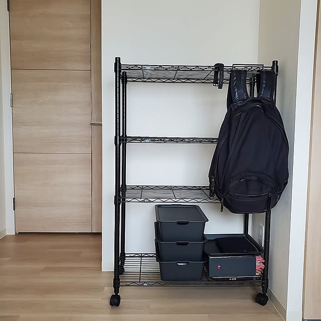 My Shelf,一人暮らし,何も置かない,すっきりとした暮らし,吊り下げ収納,すっきり暮らす spkの部屋