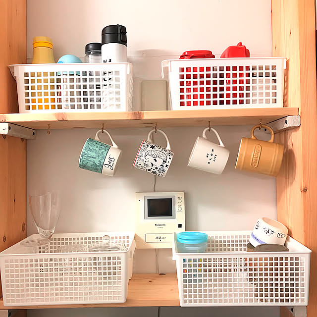 Kitchen,ダイソー,水筒,コップ,収納,お弁当箱,築古,賃貸,100均,こどもと暮らす。,DIY,スタバタンブラー,スリコ fu.fuku_20の部屋