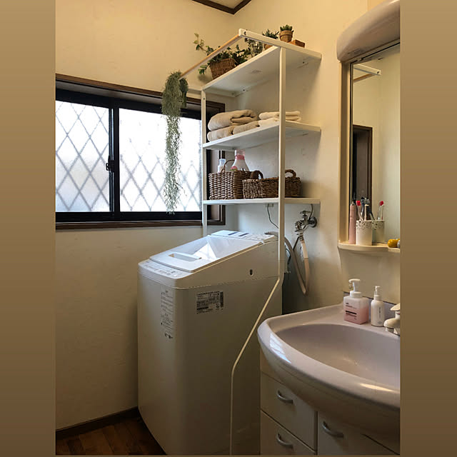 RoomClipショッピング,山崎実業,tower,ランドリーシェルフ,おうちを好きになる,すっきりと暮らす,いつもボチボチ,収納,シンプル,壁面収納,収納棚,壁面ディスプレイ,Bathroom hashimaの部屋