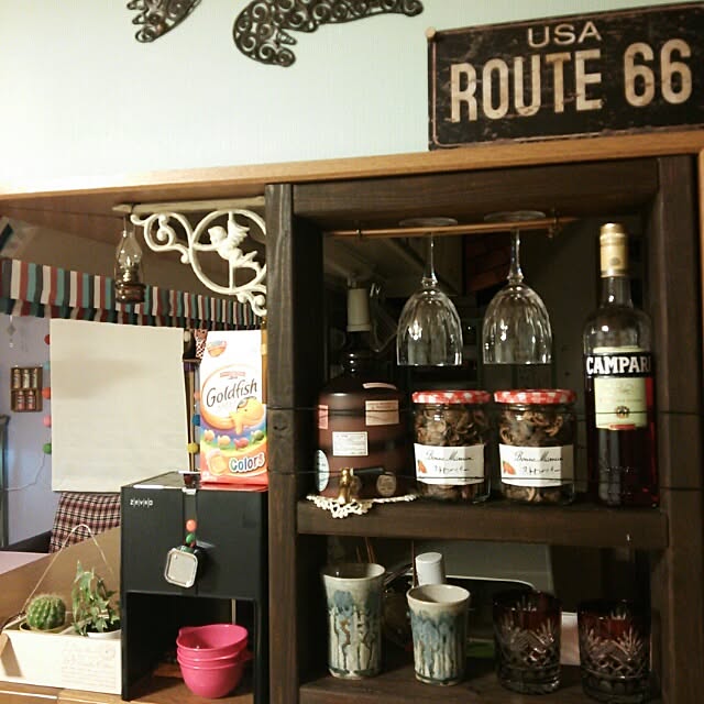 My Shelf,BARカウンター,m＆m’s,焼酎サーバー,グラス,フードディスペンサー,お酒 noriの部屋