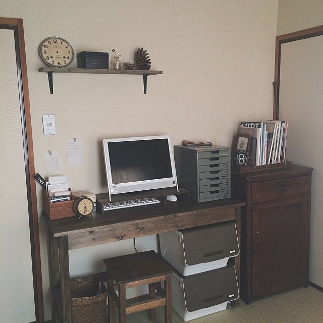 My Desk,パソコン,和室,froq,squ+ hibikiの部屋