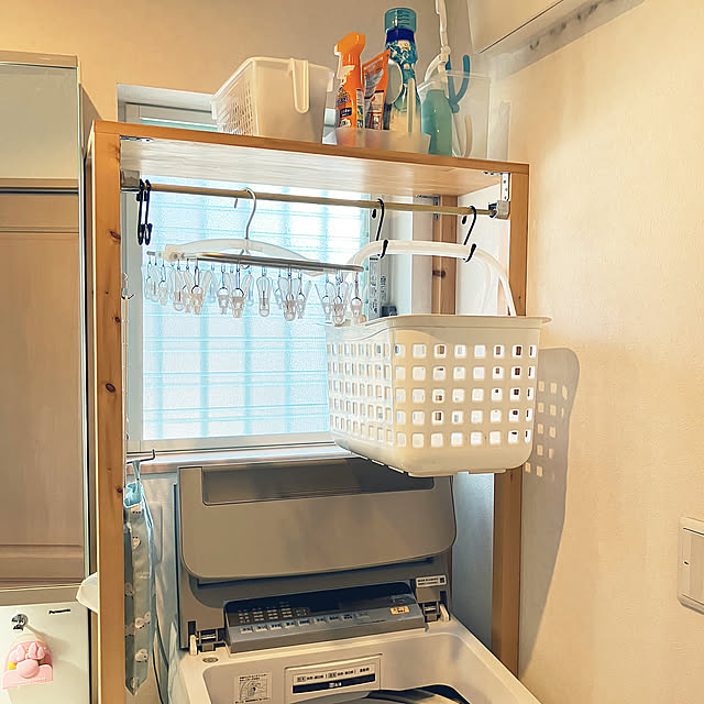 Bathroom,DIYのある暮らし,DIY,洗濯機の上,洗濯機上の棚,洗濯機ラック,洗濯機周り,洗濯機,ランドリールーム,お便り募集 keep_patienceの部屋