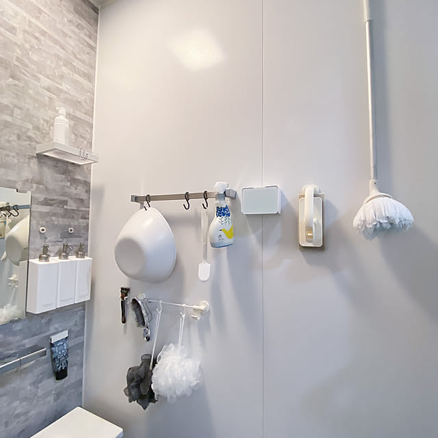 Bathroom,吊るす収納,掛ける収納,お風呂収納,整理収納 keiの部屋