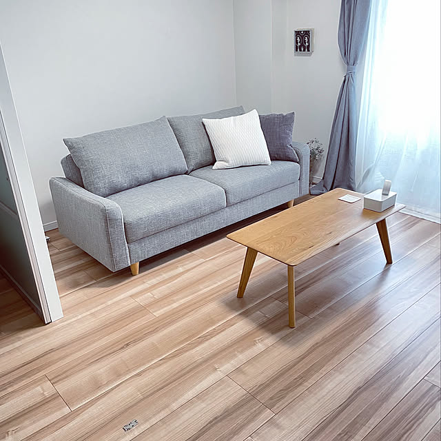 IKEA,ローテーブル,大川家具,unico,ウニコソファ,ソファ,ホワイトナチュラル,シルバーグレー,清潔を保つ,モノトーンインテリア,シンプルインテリア,シンプル,賃貸でも諦めない！,ホワイト×グレー,無印良品,ホワイトインテリア,一人暮らし,賃貸,ホワイト インテリア,ミニマリストになりたい,1LDK,おうち時間,Lounge Asumiの部屋