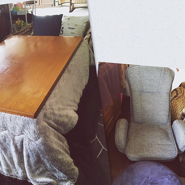 Lounge,コタツ虫,冬支度,座椅子,ニトリ,コタツ ha.happy_0404の部屋